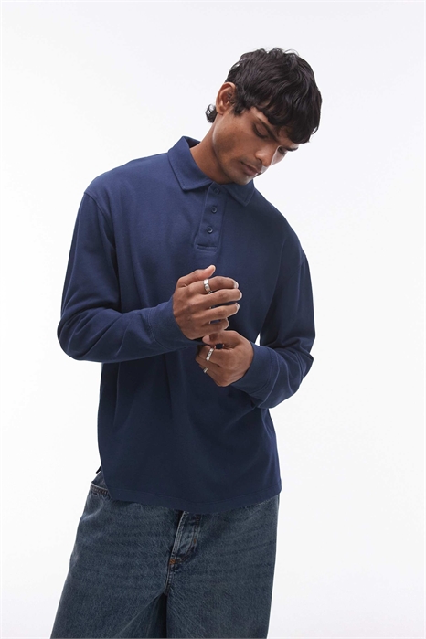 Поло с длинными рукавами артикул 138370295