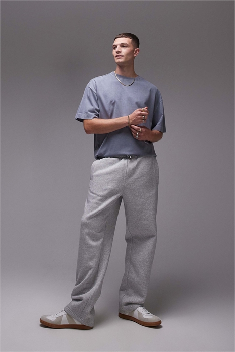 Джоггеры премиум-класса с прямыми брючинами и плотной тканью артикул 135510870