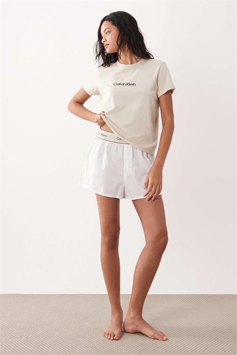 Комплект из футболки и пижамы с логотипом артикул 154163991