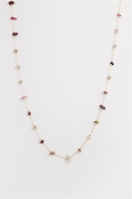 Короткое колье с элементами, имитирующими сколы на камне артикул 154603759