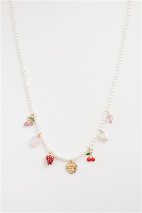 Ожерелье с подвесками в виде фруктов из искусственных жемчужин от Olivia артикул 153723847