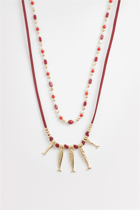 Ожерелье с бусинами «Улов дня» артикул 153723873