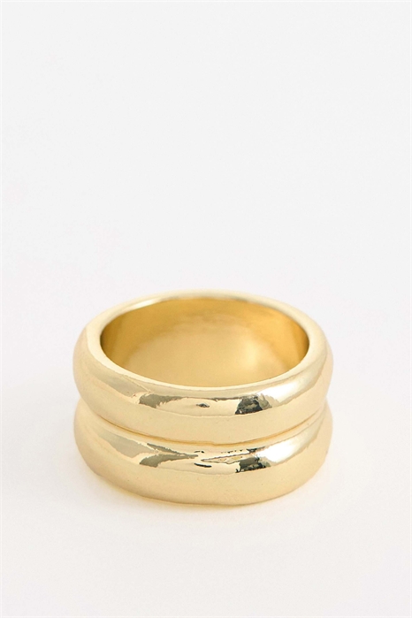 Кольцо с двойной оправой артикул 154232817