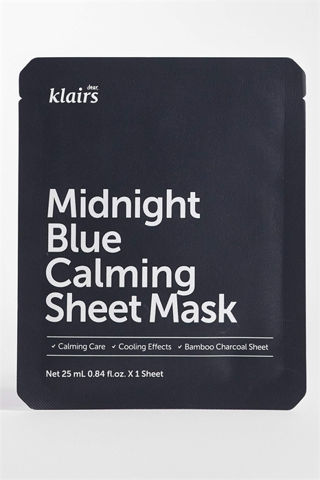 Маска-салфетка Dear Klairs Midnight Blue Calming Sheet Mask, 25 мл артикул 152901416