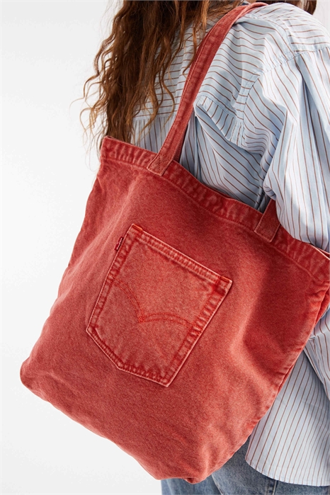 Сумка-тоут из джинсовой ткани с задним карманом артикул 150176369