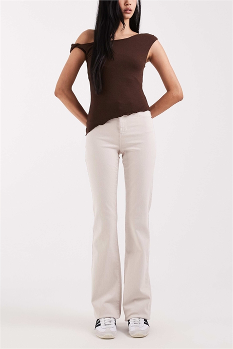 Джинсы Sallie с высокой талией и расклешенными брючинами артикул 152796579