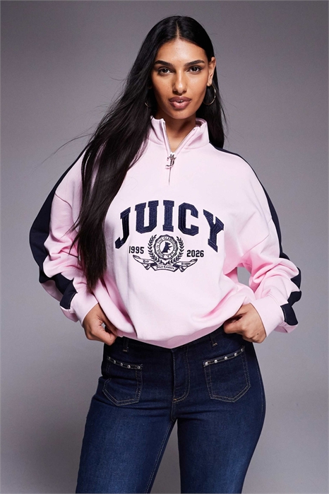 Толстовка с логотипом университета и застежкой-молнией на 1/4 артикул 154747750