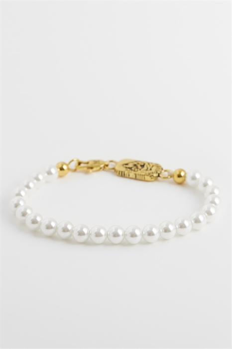 Браслет из жемчуга в форме тигра артикул 154273717