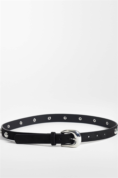 Ремень под кожу с заклепками серебристого цвета артикул 154694266