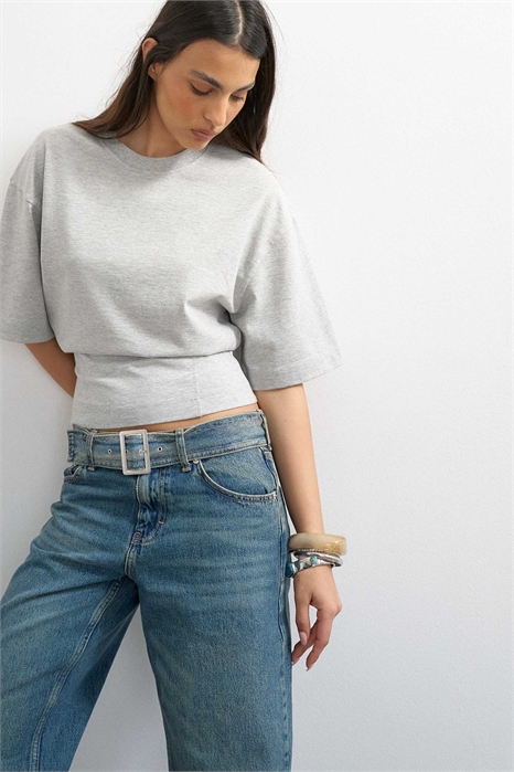 Футболка с выделенной талией артикул 155244431