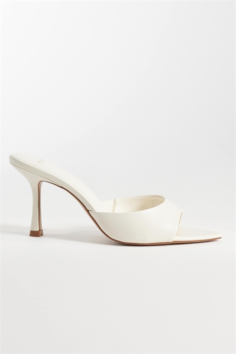 Туфли-муле на каблуке из искусственной кожи артикул 155672840