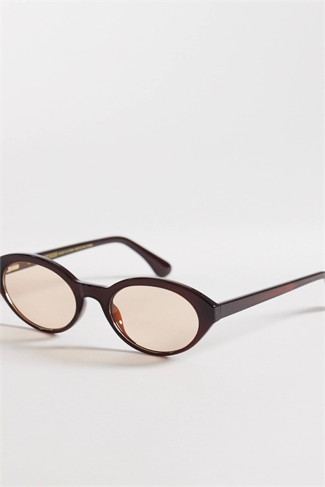 Узкие овальные солнцезащитные очки артикул 155057466