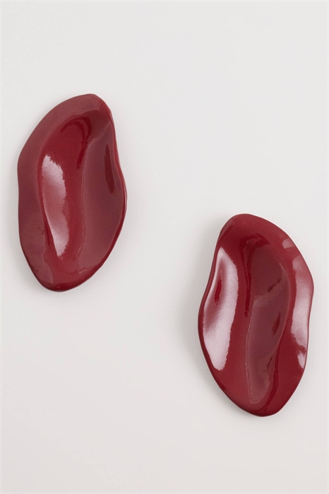 Серьги-гвоздики с неровной эмалью артикул 155001925