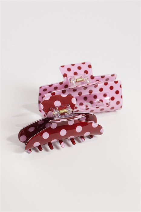 Набор из 2 заколок для волос в горошек артикул 154316231