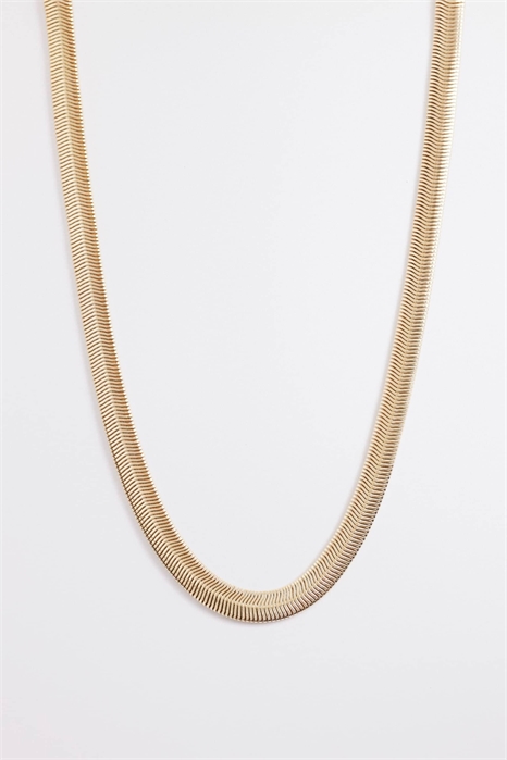 Колье с массивной змеиной цепочкой артикул 154316204
