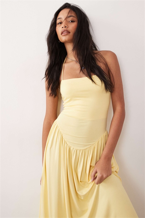 Сарафан с заниженной талией и вырезом «холтер» артикул 155702700