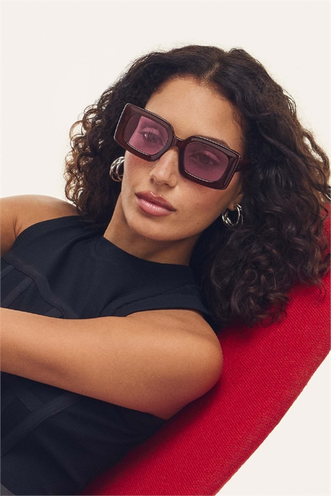 Очки прямоугольной формы из ток-шоу «Quay» артикул 152560789