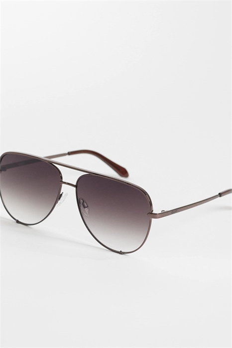 Солнцезащитные очки Quay в стиле «авиатор» с металлической оправой и светлым тонированием артикул 152560759
