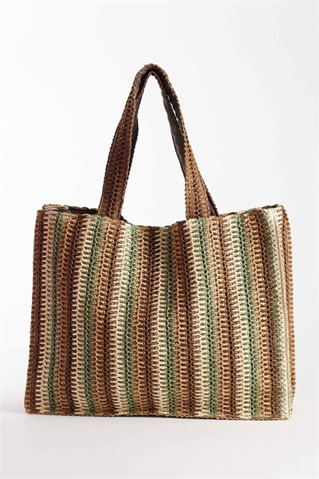 Пляжная сумка из соломы через плечо артикул 152383624