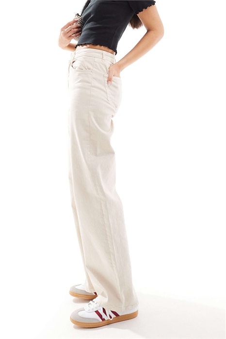 Сочные джинсы с высокой талией и широкими брючинами артикул 123619967