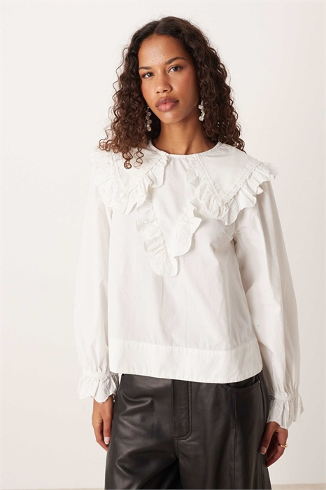 Блузка с оборками артикул 150776292
