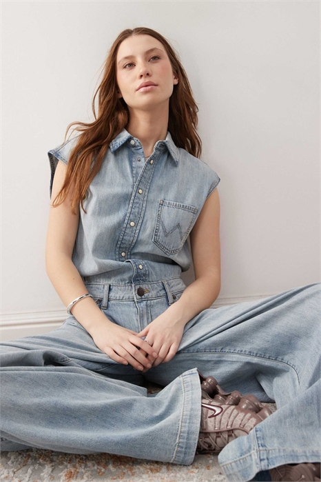 Джинсовый комбинезон артикул 142171197