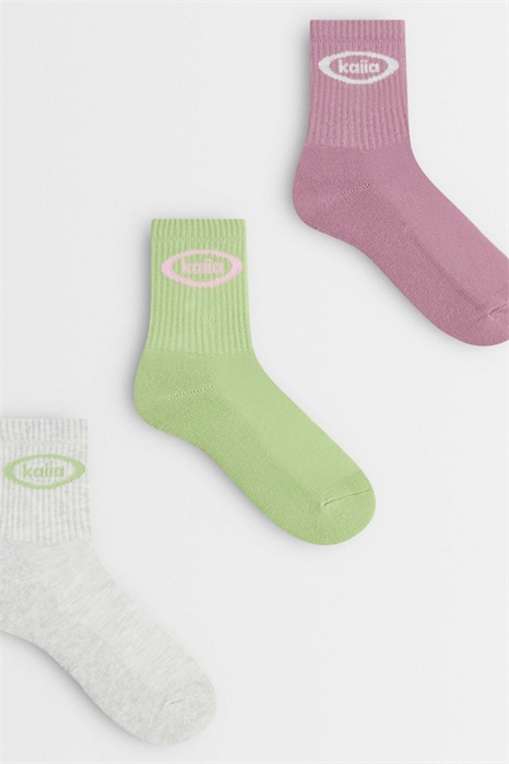 Набор из 3 пар носков с логотипом Studio Cotton артикул 155391167