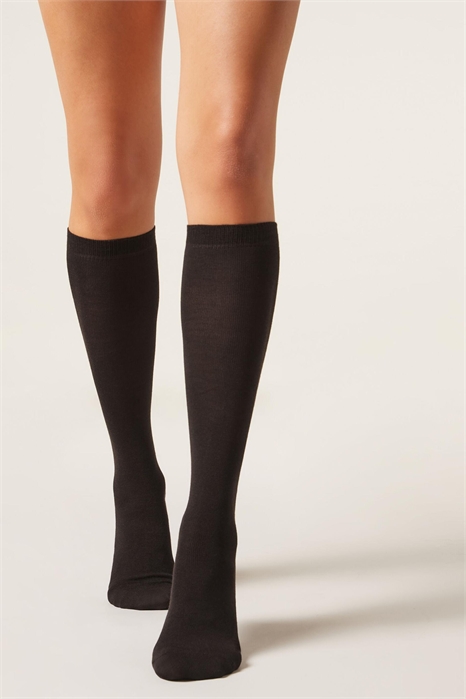 Длинные носки из шерсти и хлопка артикул 155278647