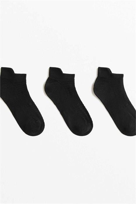 3 пары носочков для кроссовок из смесовой ткани с полиамидом и укреплением на пятке артикул 150110525