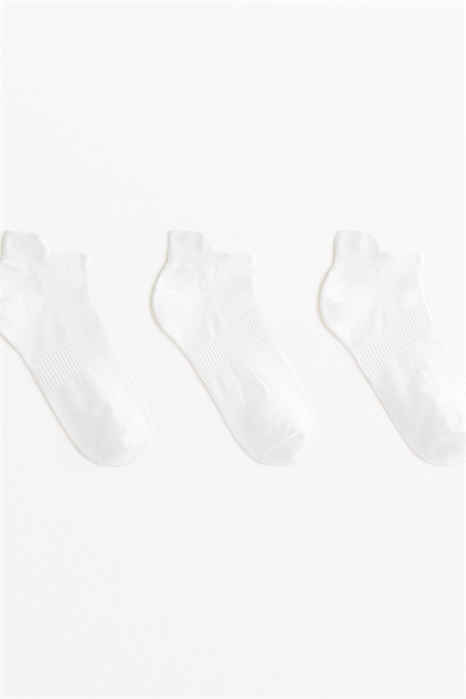 3 пары носочков для кроссовок из смесовой ткани с полиамидом и укреплением на пятке артикул 150110537