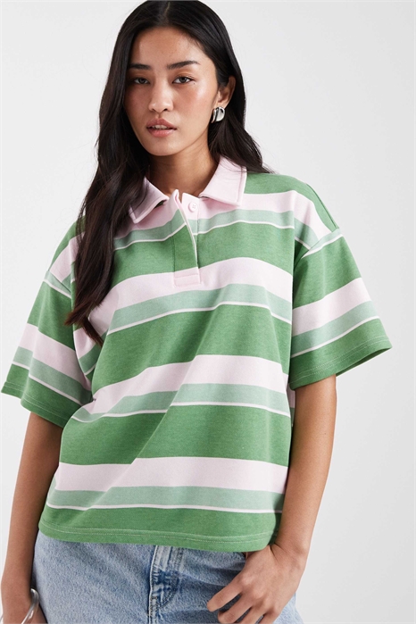 Толстовка-поло с короткими рукавами артикул 154694270