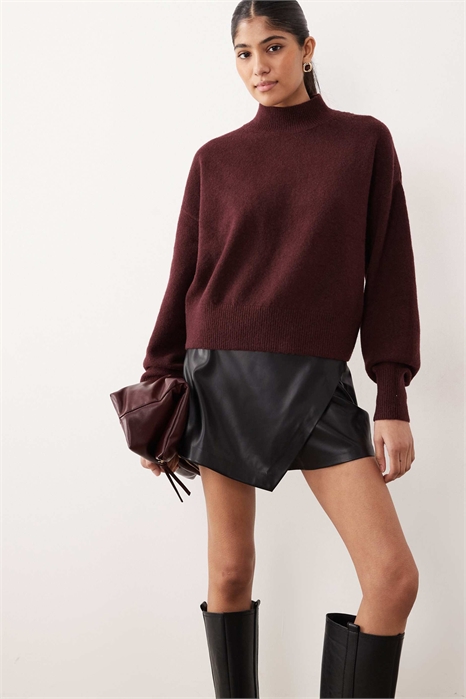 Мини-юбка из искусственной кожи артикул 154263494