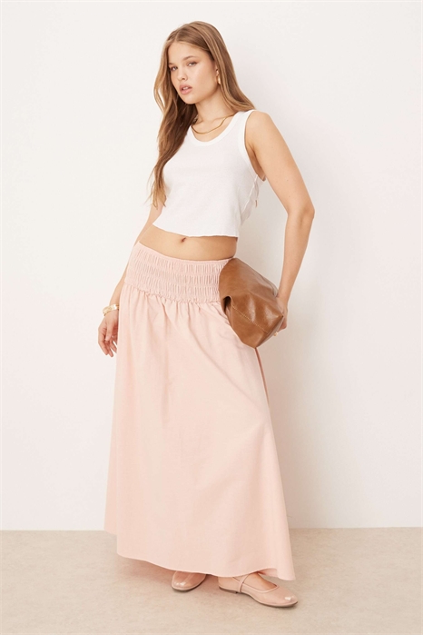 Макси-юбка с драпировкой на талии артикул 151022569