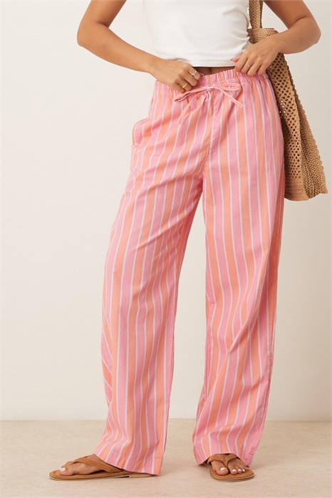 Брюки-кюлоты в полоску в стиле «декчар» артикул 148266226