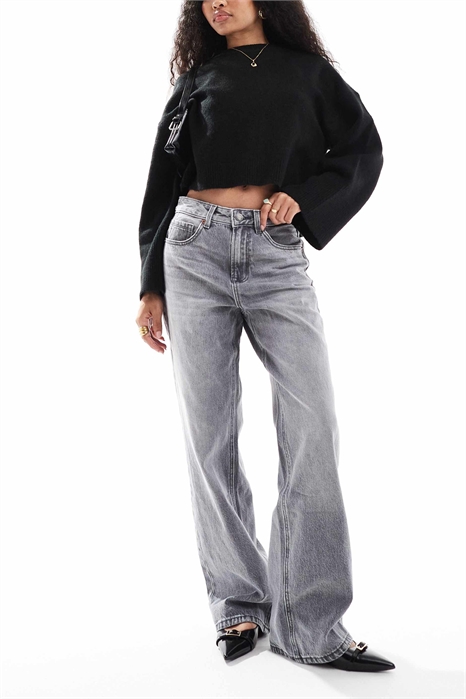 Джинсы Petite d92 с прямым кроем и широкими брючинами артикул 150061251