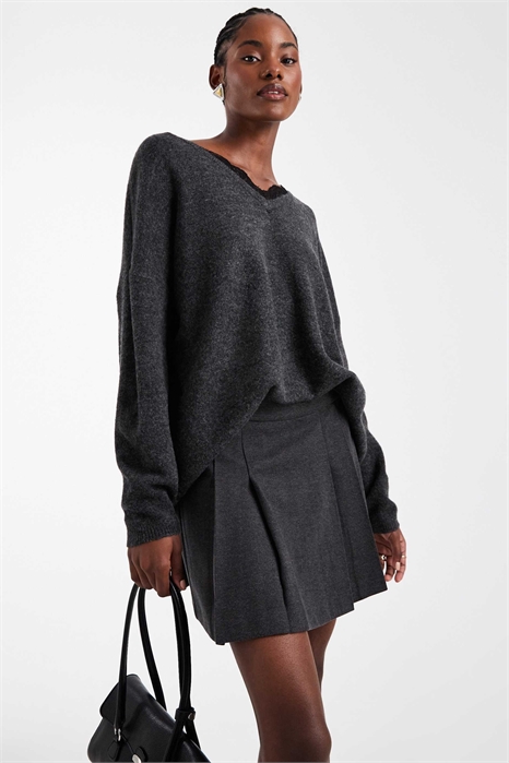 Мини-юбка в складку артикул 150775585