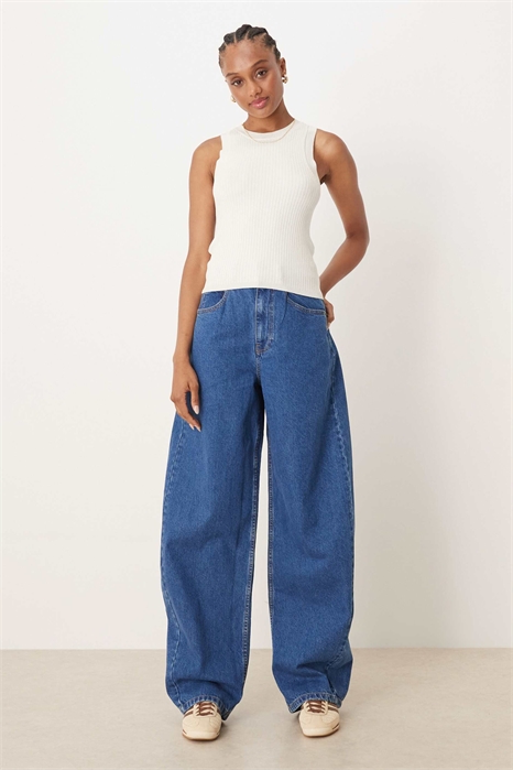 ASOS DESIGN Джинсы с высокой талией и широкими брючинами для высоких артикул 149436340