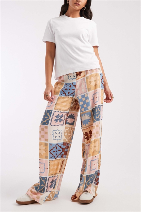 Брюки из смесовой ткани, надеваемые через голову артикул 150662560