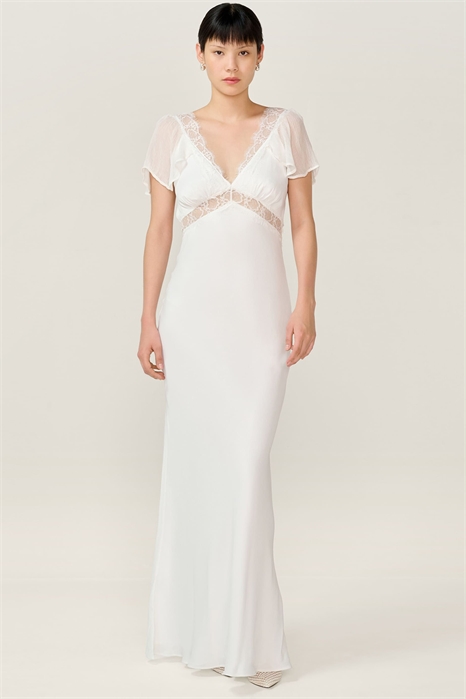 Платье «Медоу» — свадебное макси-платье с кружевными элементами артикул 153610767