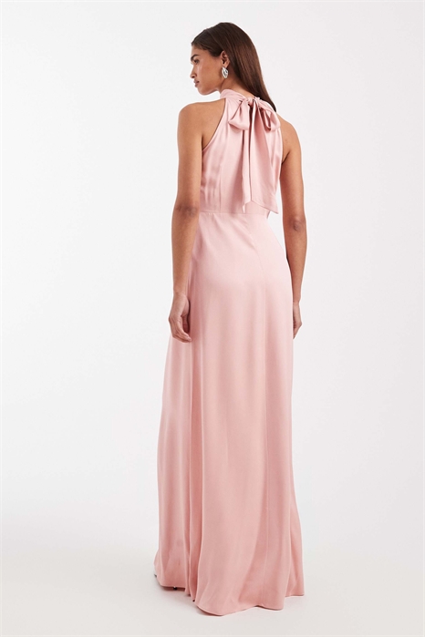Макси-платье с завязками за шеей для подружки невесты артикул 153576601