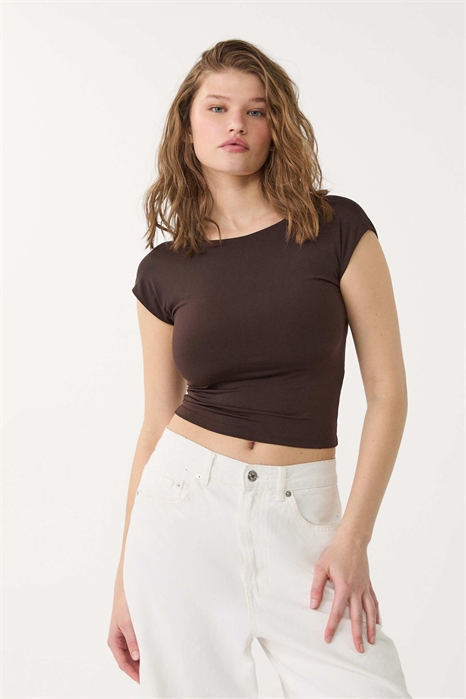 Футболка с открытой спиной артикул 149423238