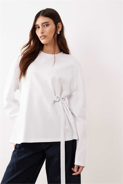 Футболка с длинным рукавом и боковой застежкой артикул 151999287