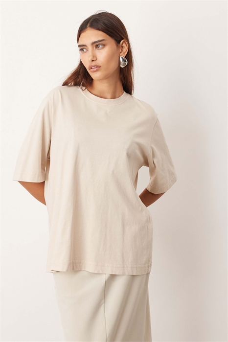 Футболка-свитшот свободного кроя артикул 146906087