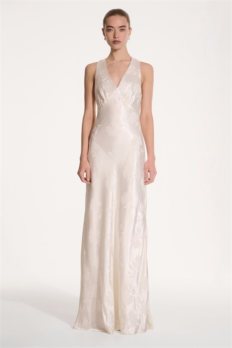 Свадебное макси-платье с цветочным принтом Kew артикул 148552486