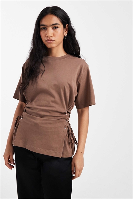 Футболка с завязками по бокам артикул 152011732