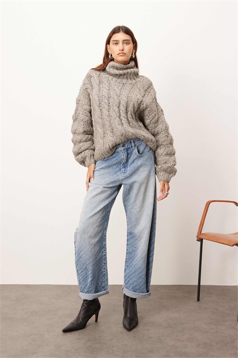 Джинсы Tova с фактурной поверхностью артикул 150832435