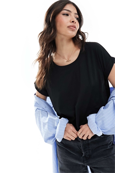 Мягкая футболка с круглым вырезом артикул 129305102