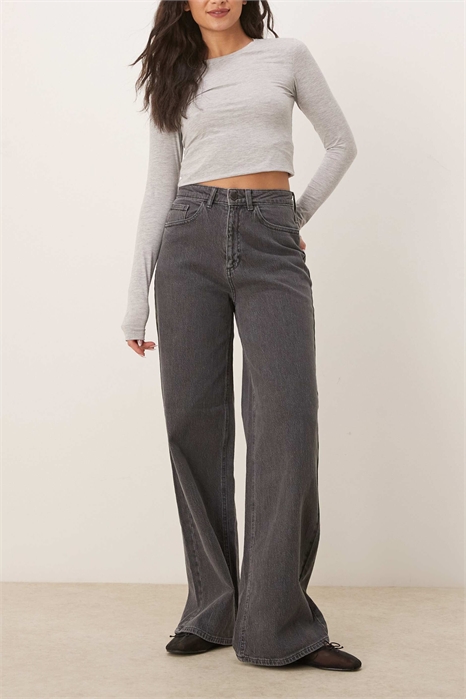 Джинсы Freya с высокой талией и широкими брючинами артикул 139623974