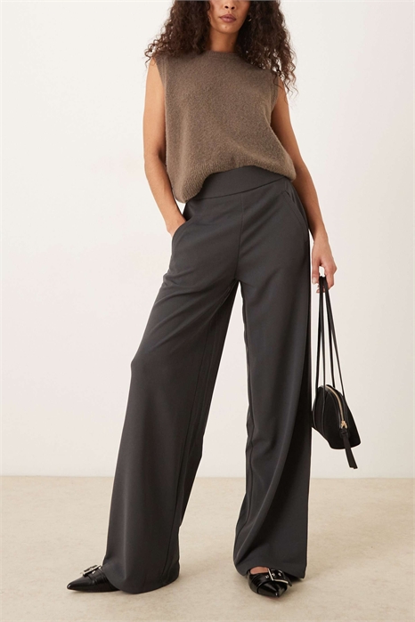 Брюки с широкими брючинами артикул 135931139