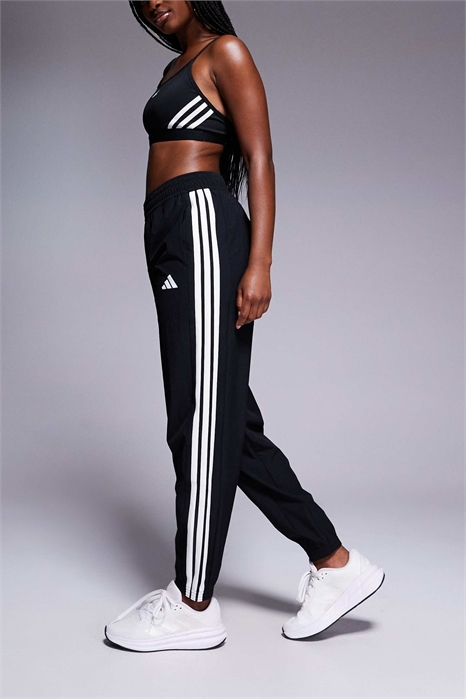 Тренажерные штаны adidas с 3 полосками из тканого материала артикул 141936380